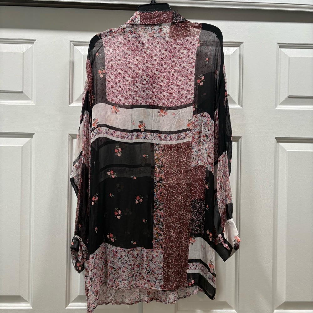 The Kooples Oversized Patchwork Roses Flowers Tun… - image 4